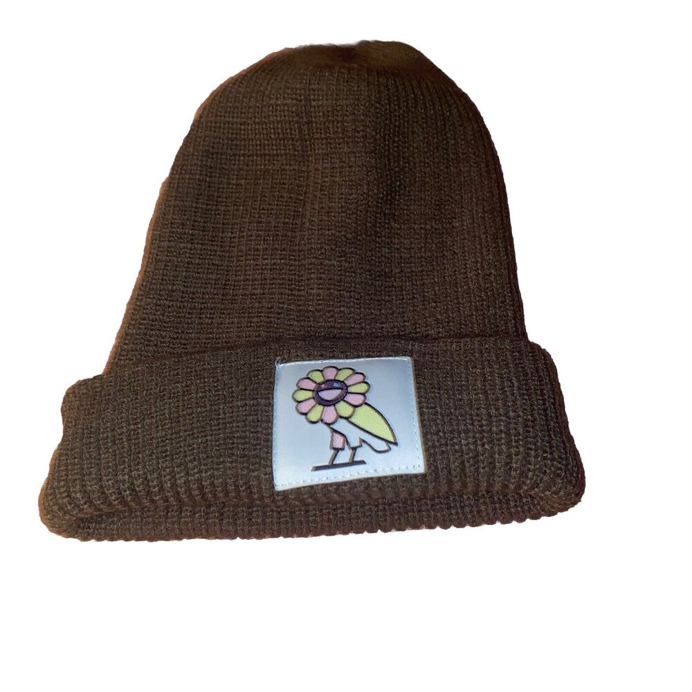 OVO x Takashi Murakami Limited Edition Knit Beanie‎ October Very Own Olive Green